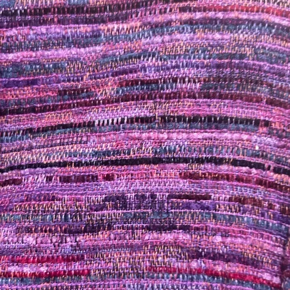 Coldwater Creek Blazer Jacket Size CL Purple Striped Textured Work Career - Picture 5 of 6